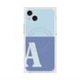 プレミアムスクエアケース with MagSafe［ オリジナル - initial two tone - A blue ］