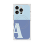 プレミアムスクエアケース with MagSafe［ オリジナル - initial two tone - A blue ］
