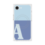 プレミアムスクエアケース with MagSafe［ オリジナル - initial two tone - A blue ］