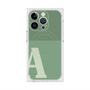 プレミアムスクエアケース with MagSafe［ オリジナル - initial two tone - A green ］