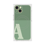 プレミアムスクエアケース with MagSafe［ オリジナル - initial two tone - A green ］