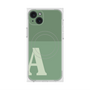 プレミアムスクエアケース with MagSafe［ オリジナル - initial two tone - A green ］