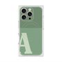 プレミアムスクエアケース with MagSafe［ オリジナル - initial two tone - A green ］