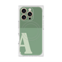 プレミアムスクエアケース with MagSafe［ オリジナル - initial two tone - A green ］