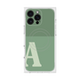 プレミアムスクエアケース with MagSafe［ オリジナル - initial two tone - A green ］