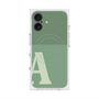 プレミアムスクエアケース with MagSafe［ オリジナル - initial two tone - A green ］