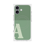 プレミアムスクエアケース with MagSafe［ オリジナル - initial two tone - A green ］