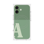 プレミアムスクエアケース with MagSafe［ オリジナル - initial two tone - A green ］