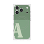 プレミアムスクエアケース with MagSafe［ オリジナル - initial two tone - A green ］