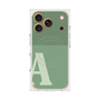プレミアムスクエアケース with MagSafe［ オリジナル - initial two tone - A green ］