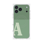 プレミアムスクエアケース with MagSafe［ オリジナル - initial two tone - A green ］