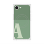 プレミアムスクエアケース with MagSafe［ オリジナル - initial two tone - A green ］