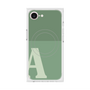プレミアムスクエアケース with MagSafe［ オリジナル - initial two tone - A green ］