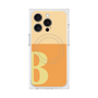 プレミアムスクエアケース with MagSafe［ オリジナル - initial two tone - B orange ］