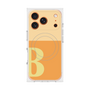 プレミアムスクエアケース with MagSafe［ オリジナル - initial two tone - B orange ］