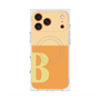 プレミアムスクエアケース with MagSafe［ オリジナル - initial two tone - B orange ］