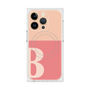 プレミアムスクエアケース with MagSafe［ オリジナル - initial two tone - B pink ］