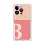 プレミアムスクエアケース with MagSafe［ オリジナル - initial two tone - B pink ］