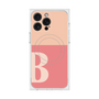 プレミアムスクエアケース with MagSafe［ オリジナル - initial two tone - B pink ］