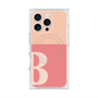 プレミアムスクエアケース with MagSafe［ オリジナル - initial two tone - B pink ］