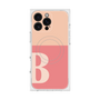 プレミアムスクエアケース with MagSafe［ オリジナル - initial two tone - B pink ］