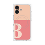 プレミアムスクエアケース with MagSafe［ オリジナル - initial two tone - B pink ］