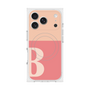 プレミアムスクエアケース with MagSafe［ オリジナル - initial two tone - B pink ］