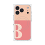 プレミアムスクエアケース with MagSafe［ オリジナル - initial two tone - B pink ］