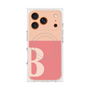 プレミアムスクエアケース with MagSafe［ オリジナル - initial two tone - B pink ］