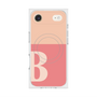 プレミアムスクエアケース with MagSafe［ オリジナル - initial two tone - B pink ］