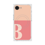 プレミアムスクエアケース with MagSafe［ オリジナル - initial two tone - B pink ］