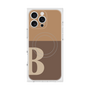 プレミアムスクエアケース with MagSafe［ オリジナル - initial two tone - B brown ］