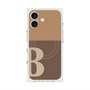 プレミアムスクエアケース with MagSafe［ オリジナル - initial two tone - B brown ］