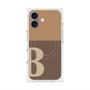 プレミアムスクエアケース with MagSafe［ オリジナル - initial two tone - B brown ］