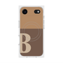 プレミアムスクエアケース with MagSafe［ オリジナル - initial two tone - B brown ］