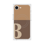 プレミアムスクエアケース with MagSafe［ オリジナル - initial two tone - B brown ］