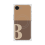 プレミアムスクエアケース with MagSafe［ オリジナル - initial two tone - B brown ］
