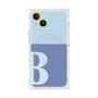 プレミアムスクエアケース with MagSafe［ オリジナル - initial two tone - B blue ］