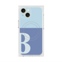 プレミアムスクエアケース with MagSafe［ オリジナル - initial two tone - B blue ］