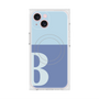 プレミアムスクエアケース with MagSafe［ オリジナル - initial two tone - B blue ］