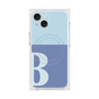 プレミアムスクエアケース with MagSafe［ オリジナル - initial two tone - B blue ］