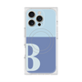 プレミアムスクエアケース with MagSafe［ オリジナル - initial two tone - B blue ］