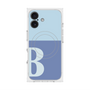 プレミアムスクエアケース with MagSafe［ オリジナル - initial two tone - B blue ］