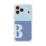 プレミアムスクエアケース with MagSafe［ オリジナル - initial two tone - B blue ］
