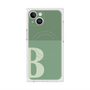 プレミアムスクエアケース with MagSafe［ オリジナル - initial two tone - B green ］