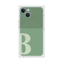 プレミアムスクエアケース with MagSafe［ オリジナル - initial two tone - B green ］
