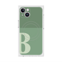 プレミアムスクエアケース with MagSafe［ オリジナル - initial two tone - B green ］