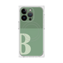 プレミアムスクエアケース with MagSafe［ オリジナル - initial two tone - B green ］