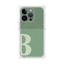 プレミアムスクエアケース with MagSafe［ オリジナル - initial two tone - B green ］