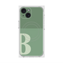 プレミアムスクエアケース with MagSafe［ オリジナル - initial two tone - B green ］